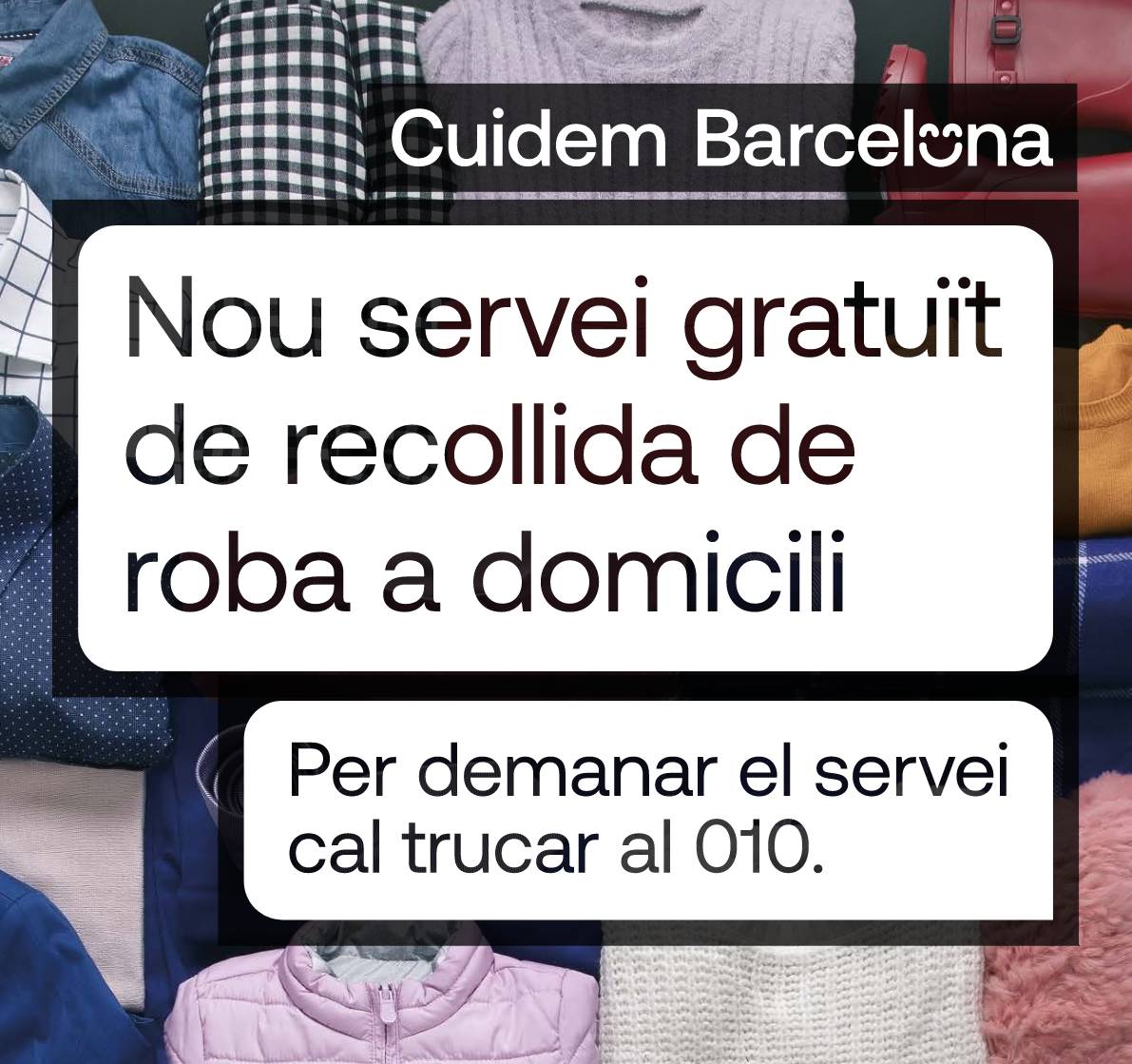 Recogida de ropa Limpieza y Residuos Ajuntament de Barcelona